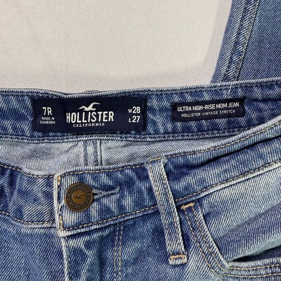 Hollister Hand Painted The Simpsons Jeans 7R 28x27 Distressed Skinny Jeans 2/$50 - Picture 8 of 13